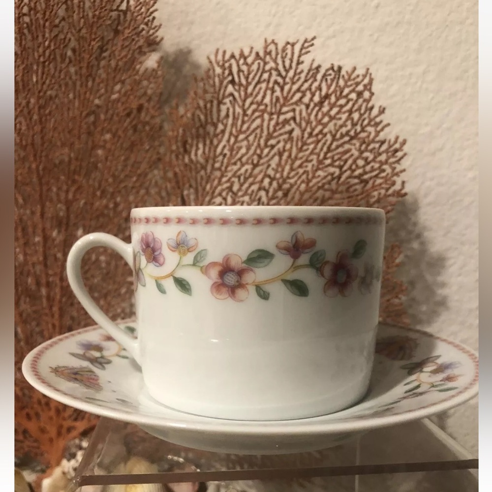 Collectible Bernardaud Limoges France Barbizon Cup and Saucer Clarence House